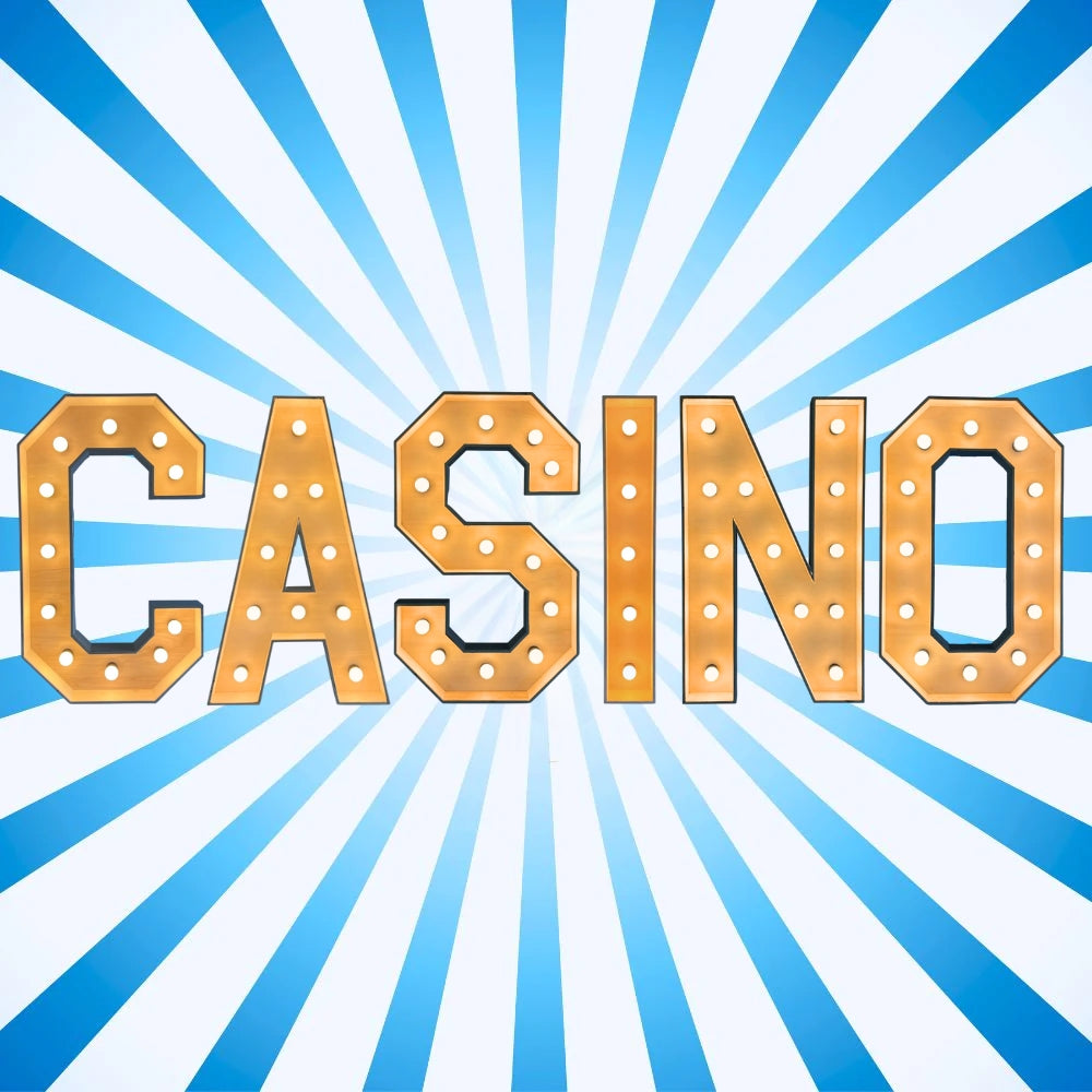Lichtletters 'CASINO' (Verhuur / 100CM hoog)