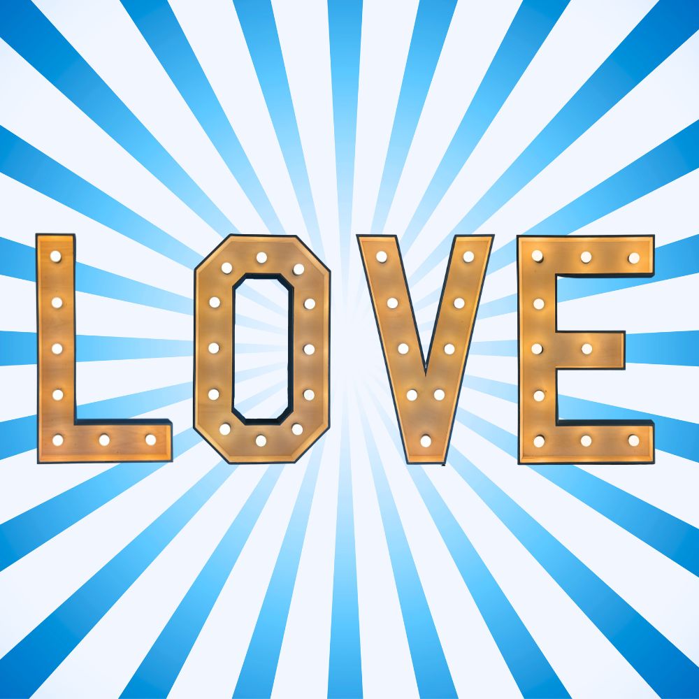 LOVE Lichtletters (Verhuur / 100CM hoog)