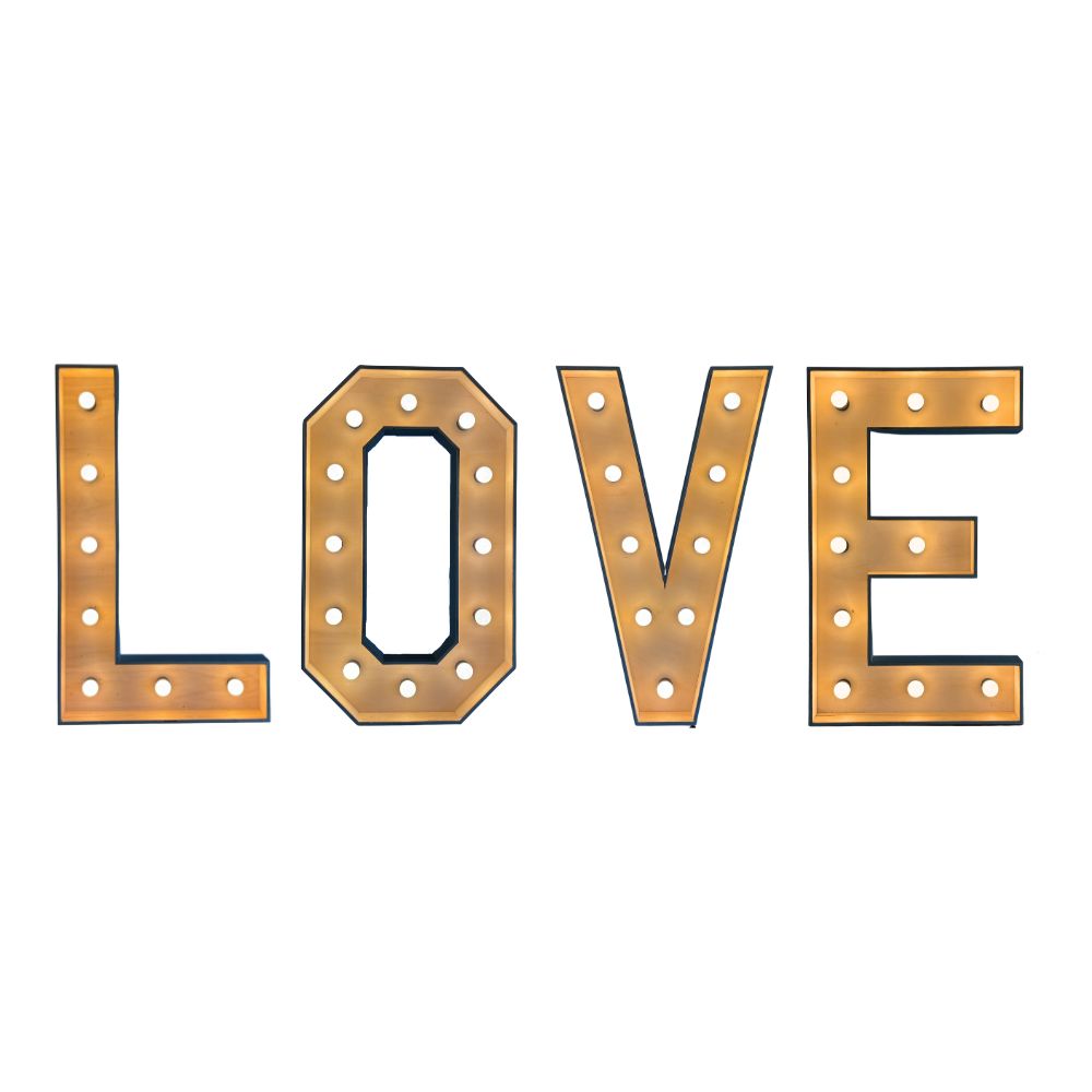 LOVE Lichtletters (Verhuur / 100CM hoog)