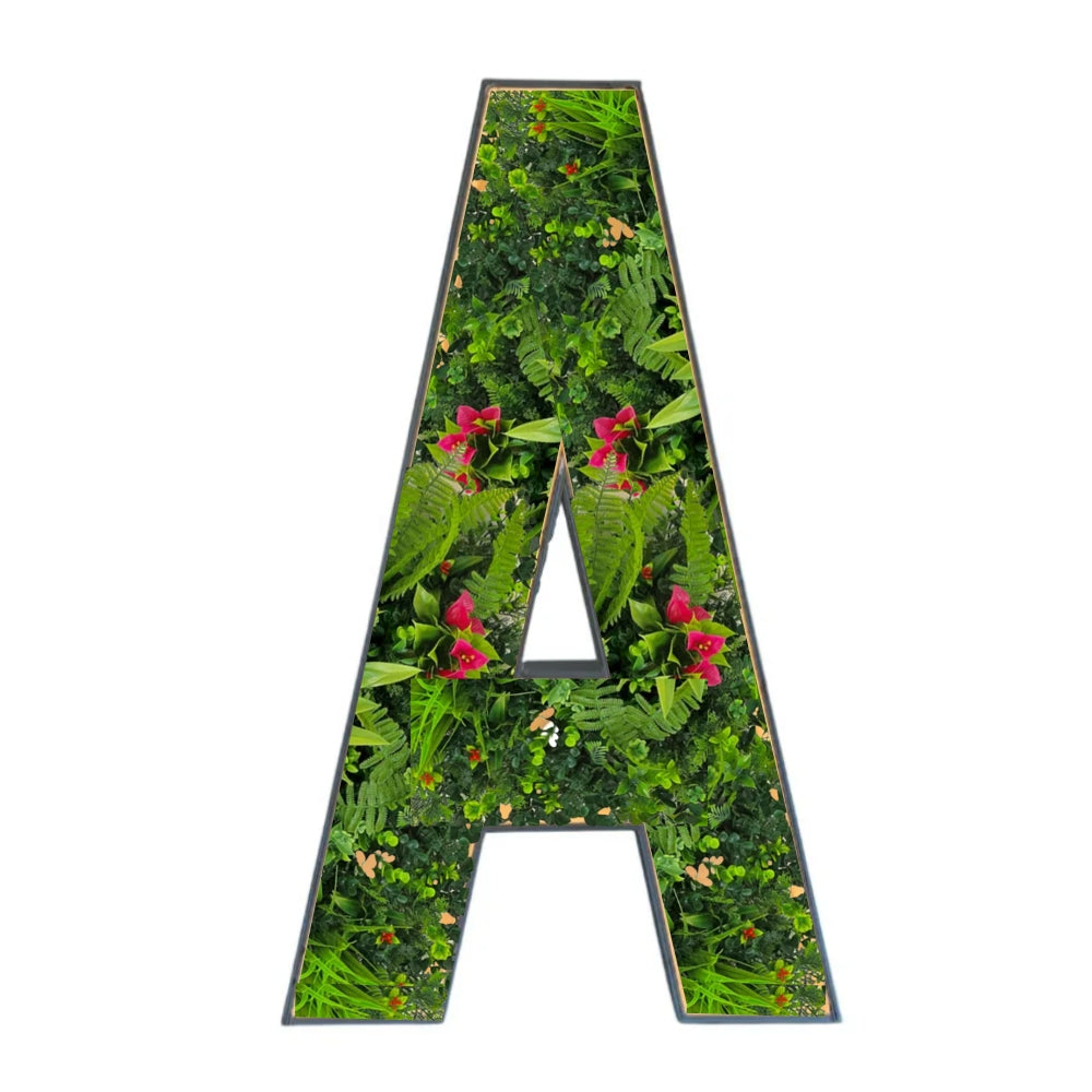 Letters met planten - A