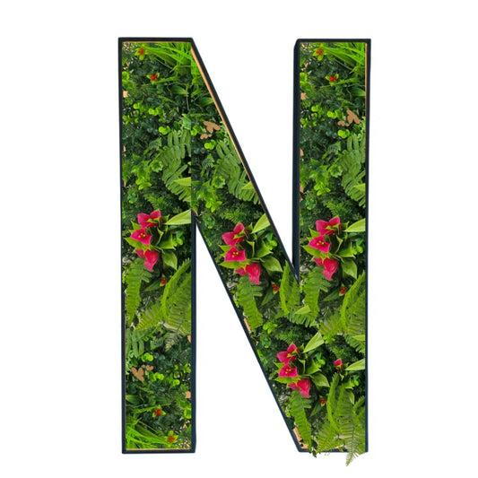 Letters met planten - N