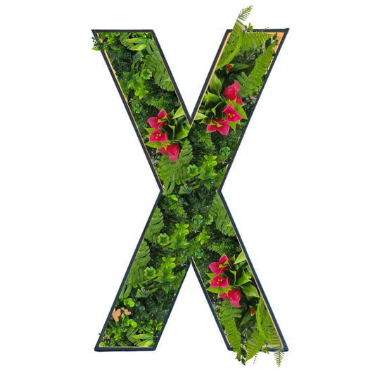 Letters met planten - X
