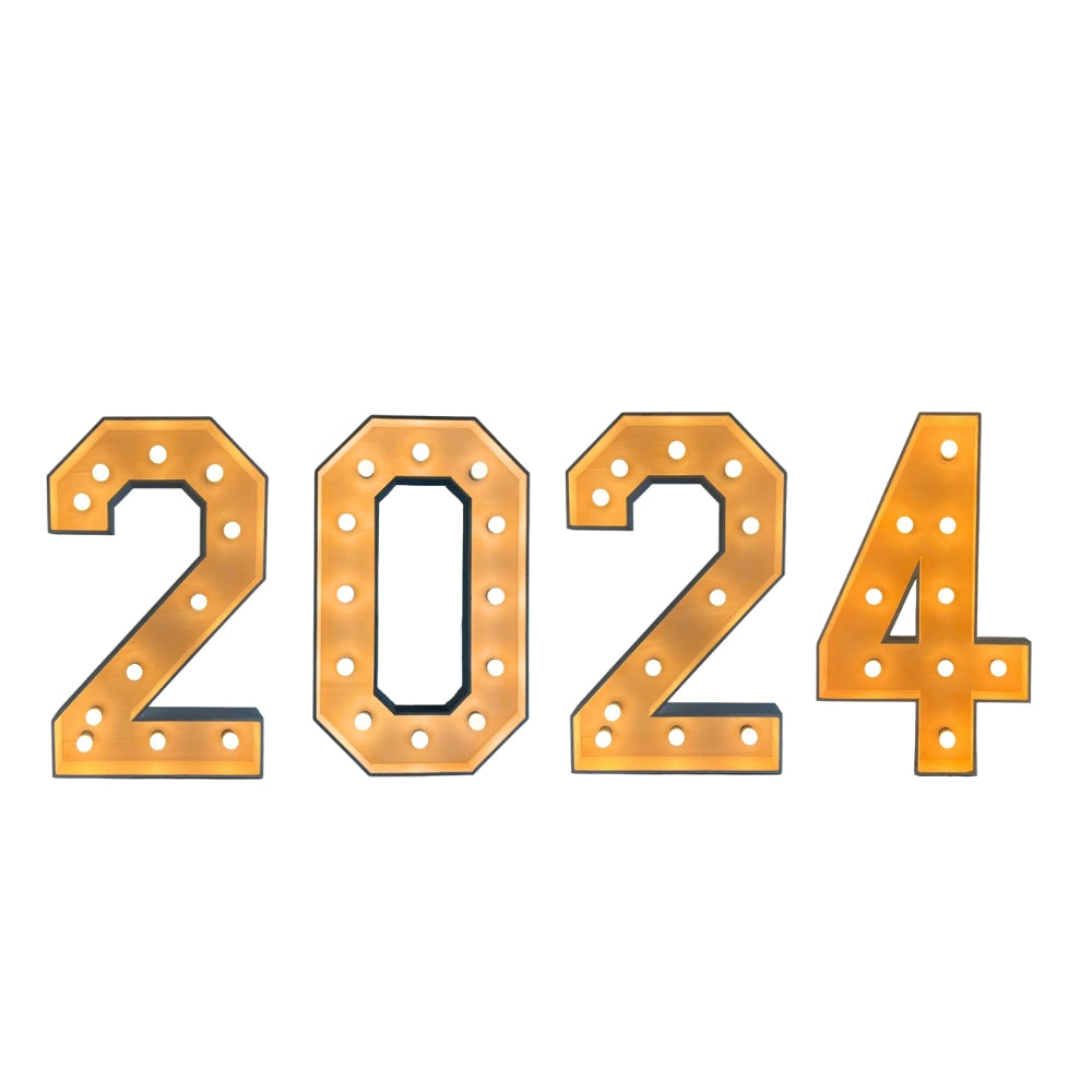 2024 Lichtletters (Verhuur / 100CM hoog)
