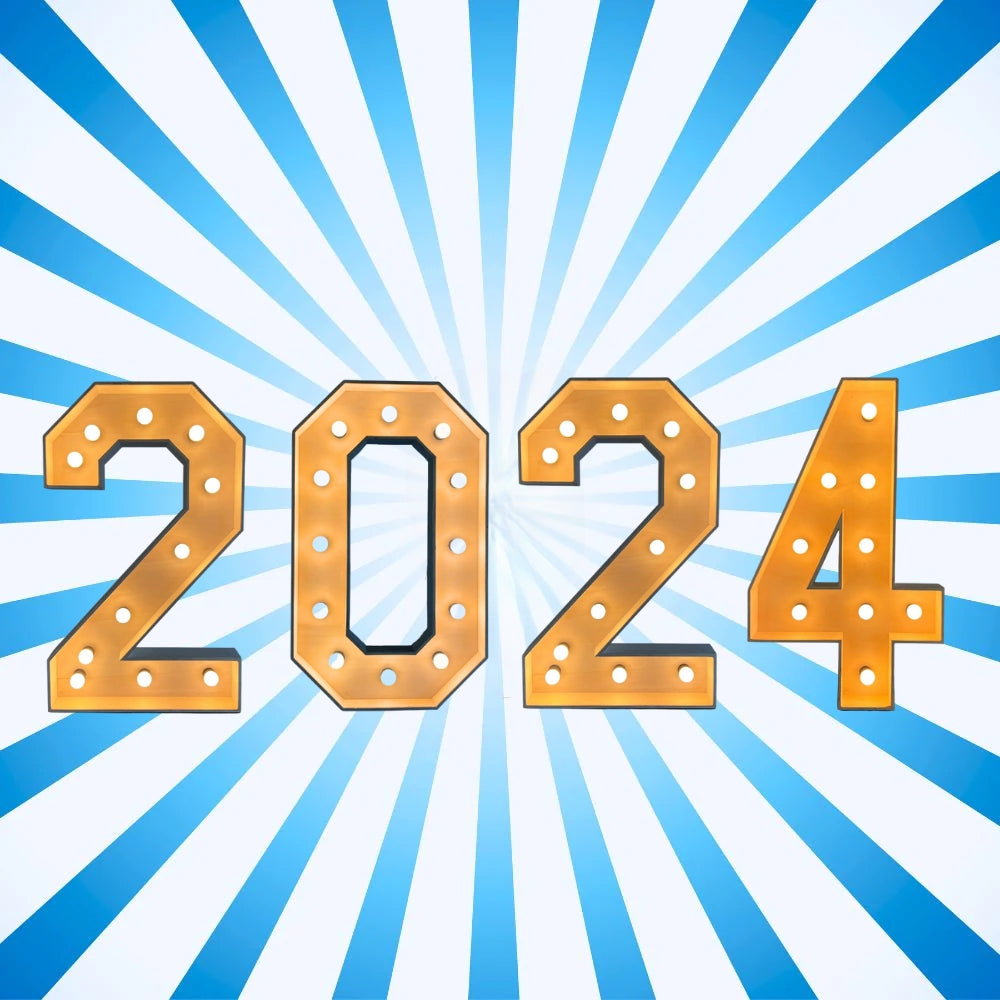 2024 Lichtletters (Verhuur / 100CM hoog)