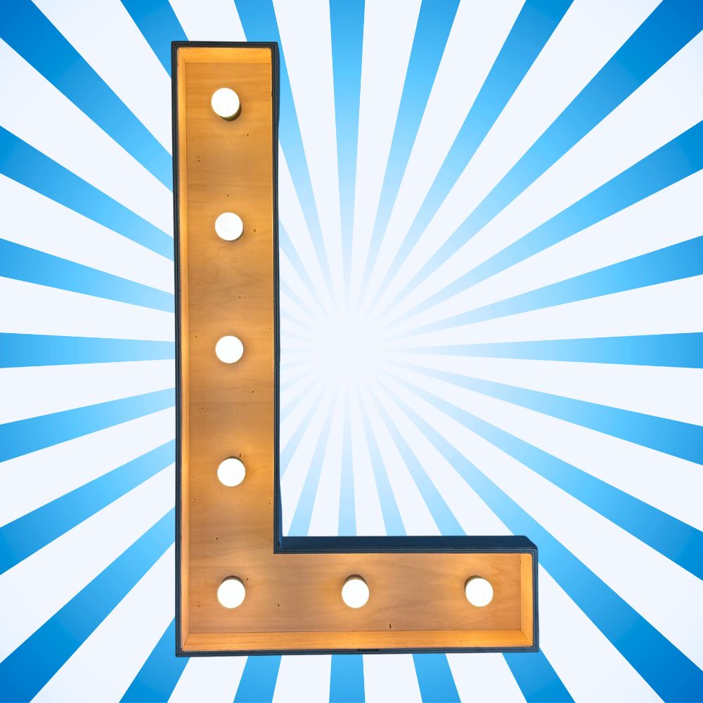 Lichtletter L (Verhuur / 100CM hoog)