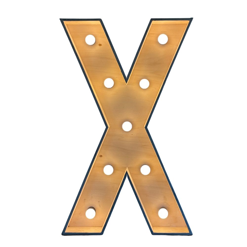 Lichtletter X (Verhuur / 100CM hoog)