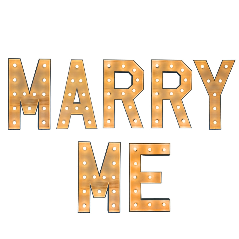 MARRY ME Lichtletters huren (Verhuur / 100CM hoog)