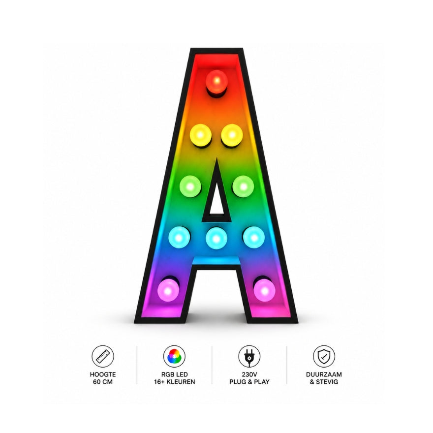 Kleine lichtletters "A" - 60cm hoge letters