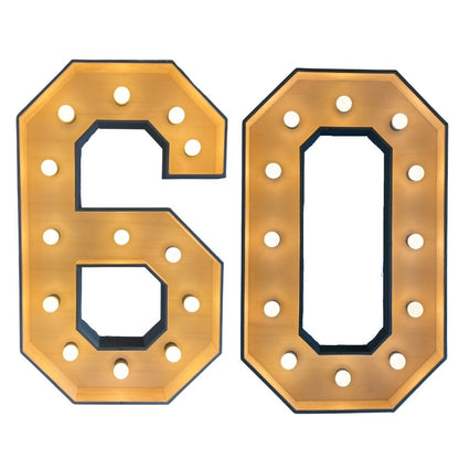Lichtletters '60' (Verhuur / 100CM hoog)