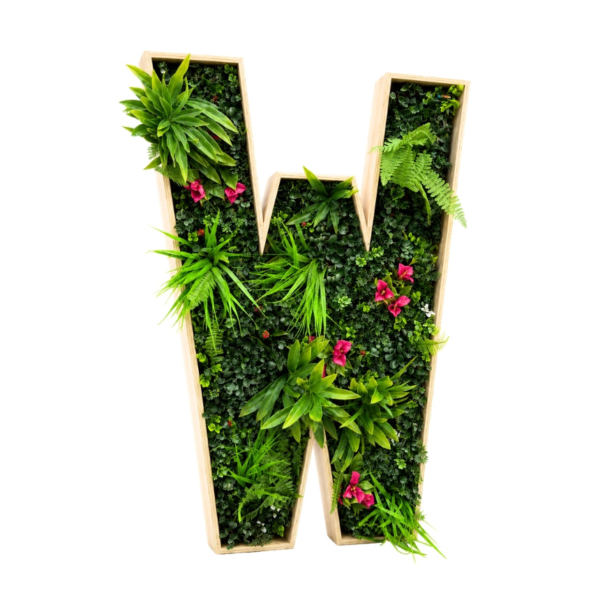 Letters met planten