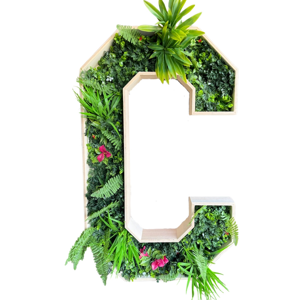Letters met planten - C (Verhuur / 100CM)