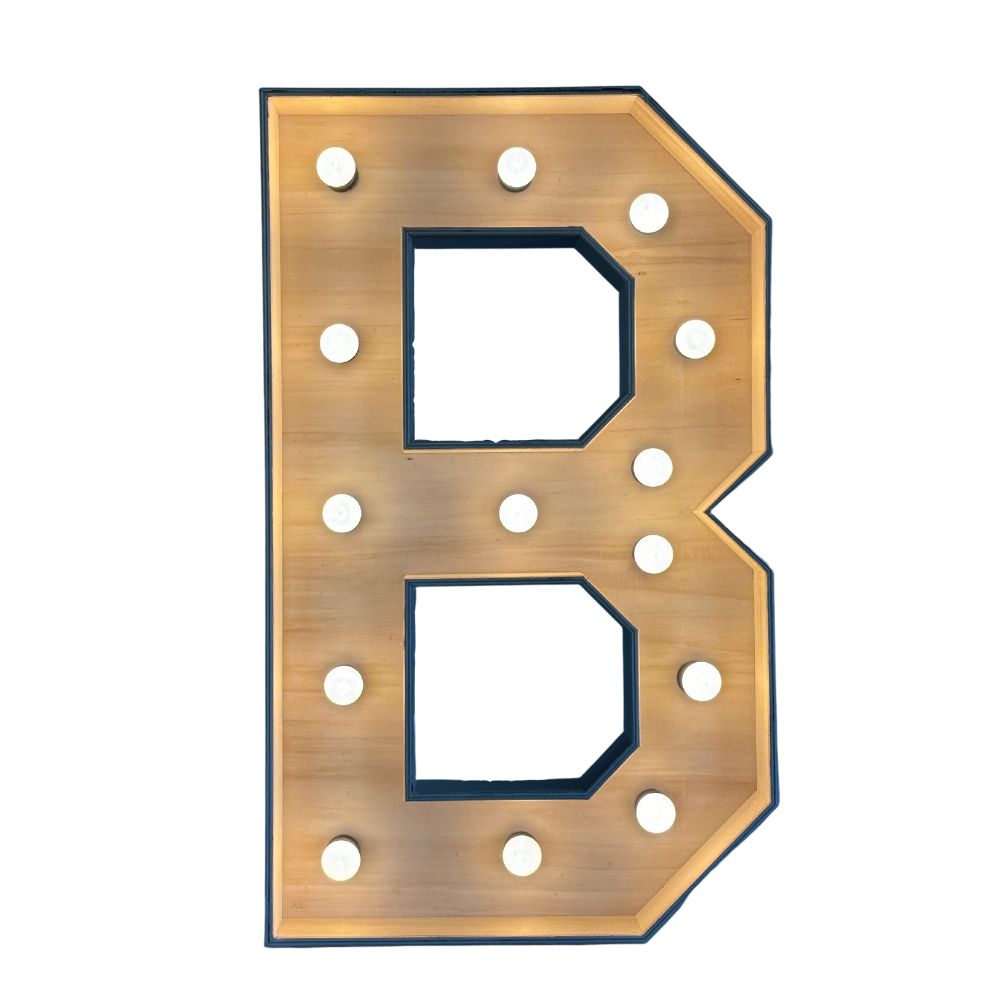 Lichtletter B (Verhuur / 100CM hoog)