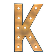 Lichtletter K (Verhuur / 100CM hoog)
