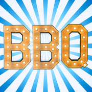 Lichtletters 'BBQ' (Verhuur / 100CM hoog)