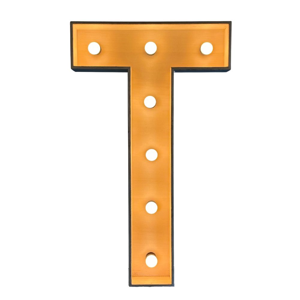 Lichtletter T (Verhuur / 100CM hoog)