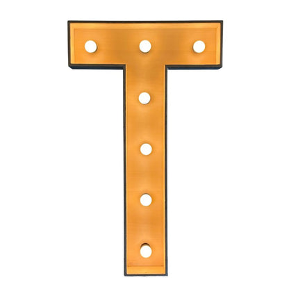 Lichtletter T (Verhuur / 100CM hoog)