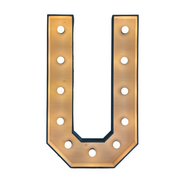 Lichtletter U (Verhuur / 100CM hoog)