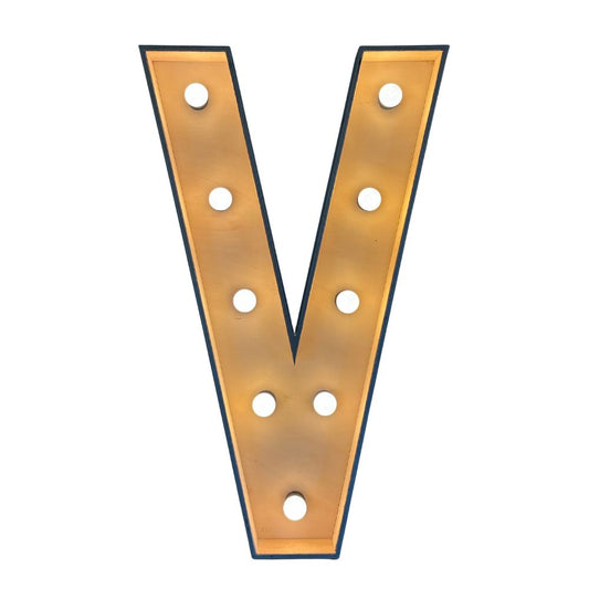 Lichtletter V (Verhuur / 100CM hoog)