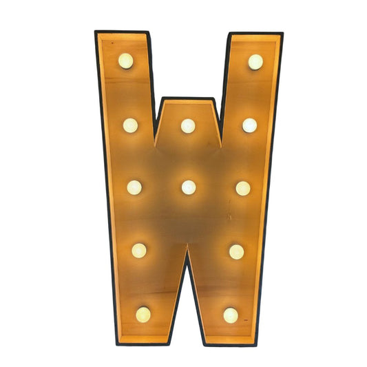 Lichtletter W (Verhuur / 100CM hoog)