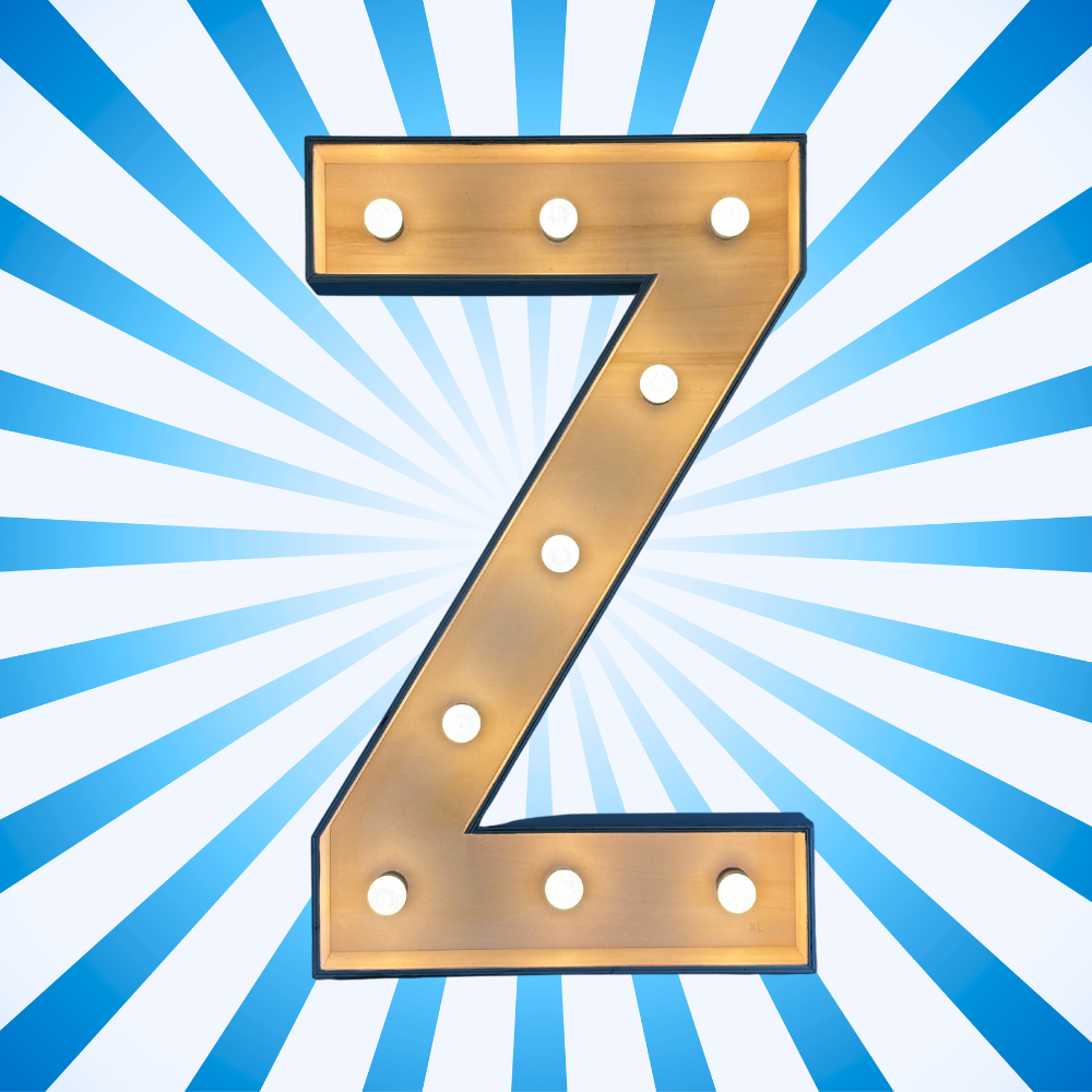 Lichtletter Z (Verhuur / 100CM hoog)