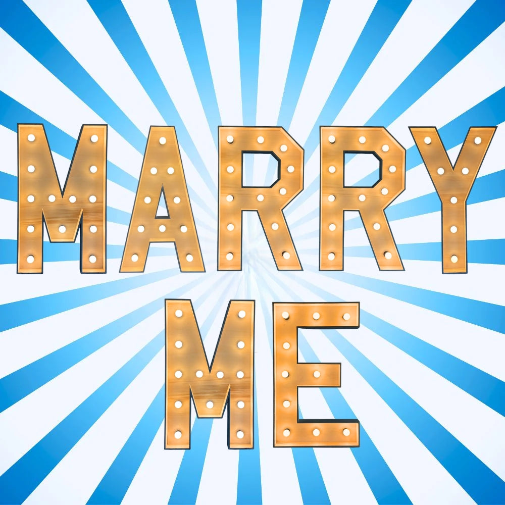 MARRY ME Lichtletters huren (Verhuur / 100CM hoog)