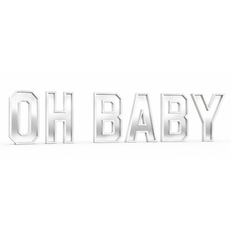Verhuur - OH BABY | Letters met spiegels